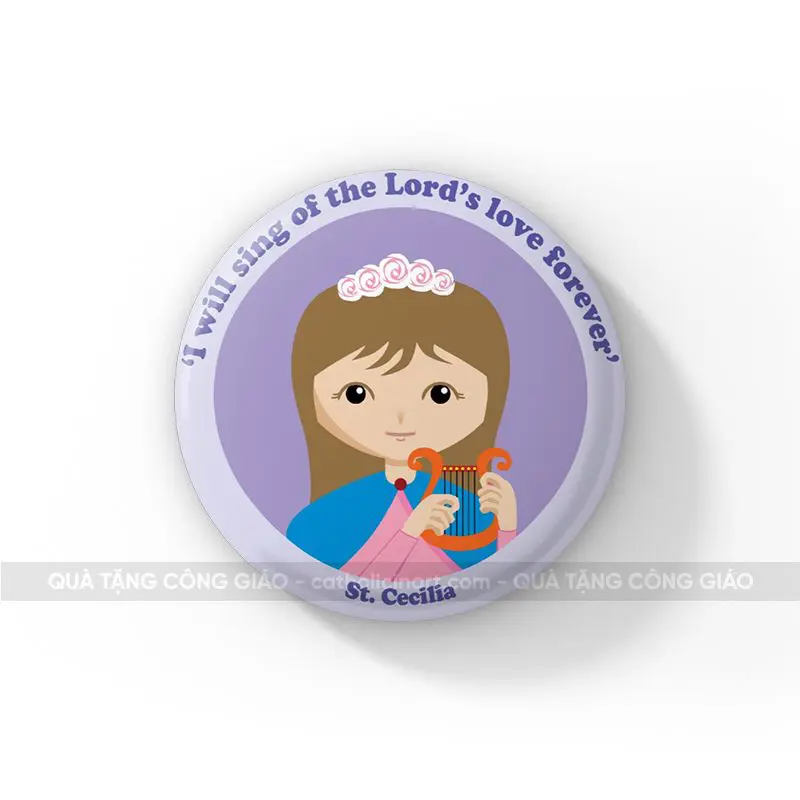 Huy hiệu Thánh Cecilia - HH00055