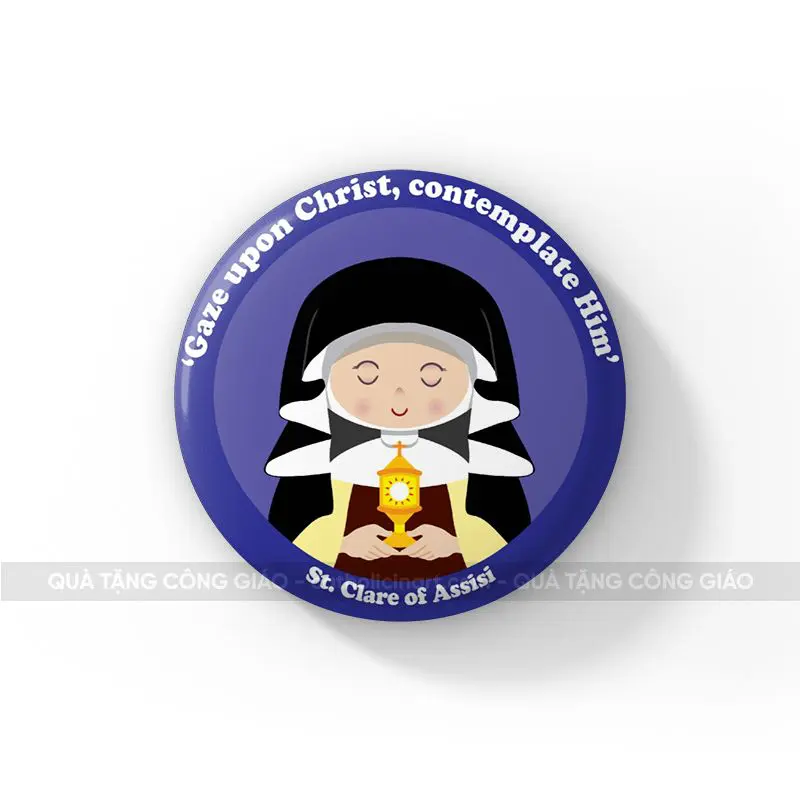 Huy hiệu Thánh nữ Clara Assisi - HH00060