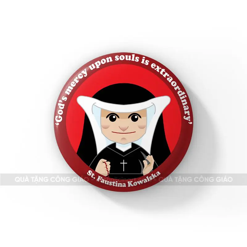 Huy hiệu Thánh Nữ Faustina Kowalska - HH00070