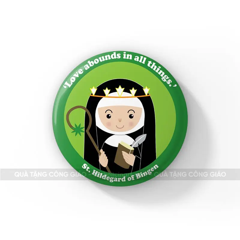 Huy hiệu Thánh nữ Hildegard Bingen - HH00086