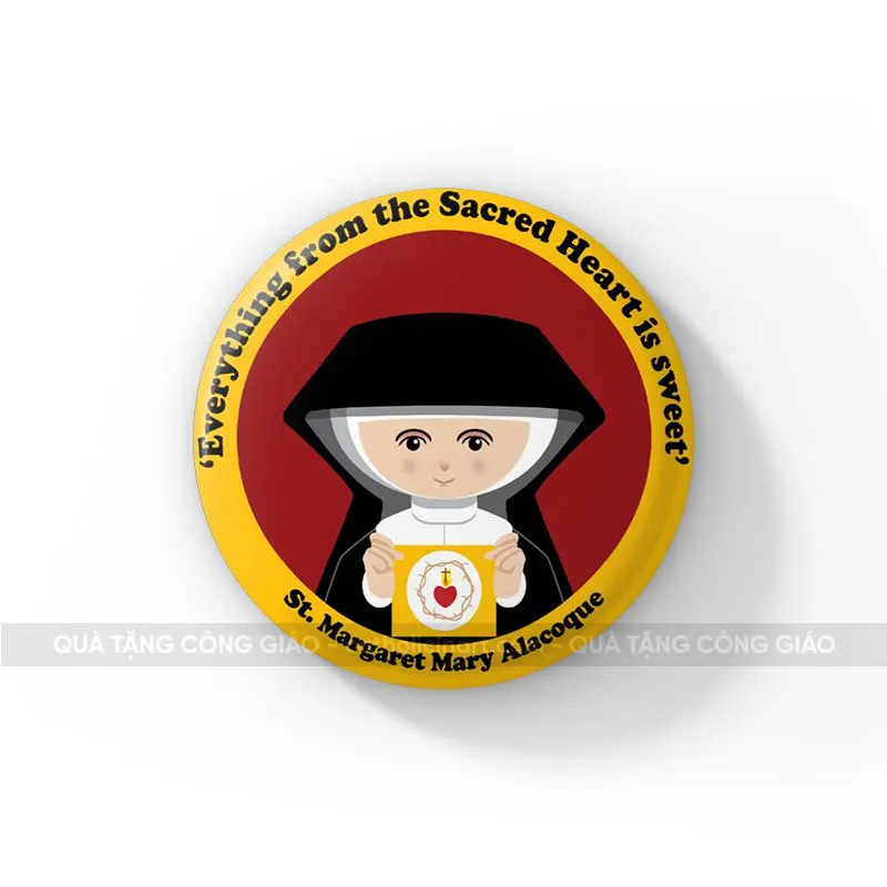 Huy hiệu Thánh Margaret Mary Alacoque - HH00127
