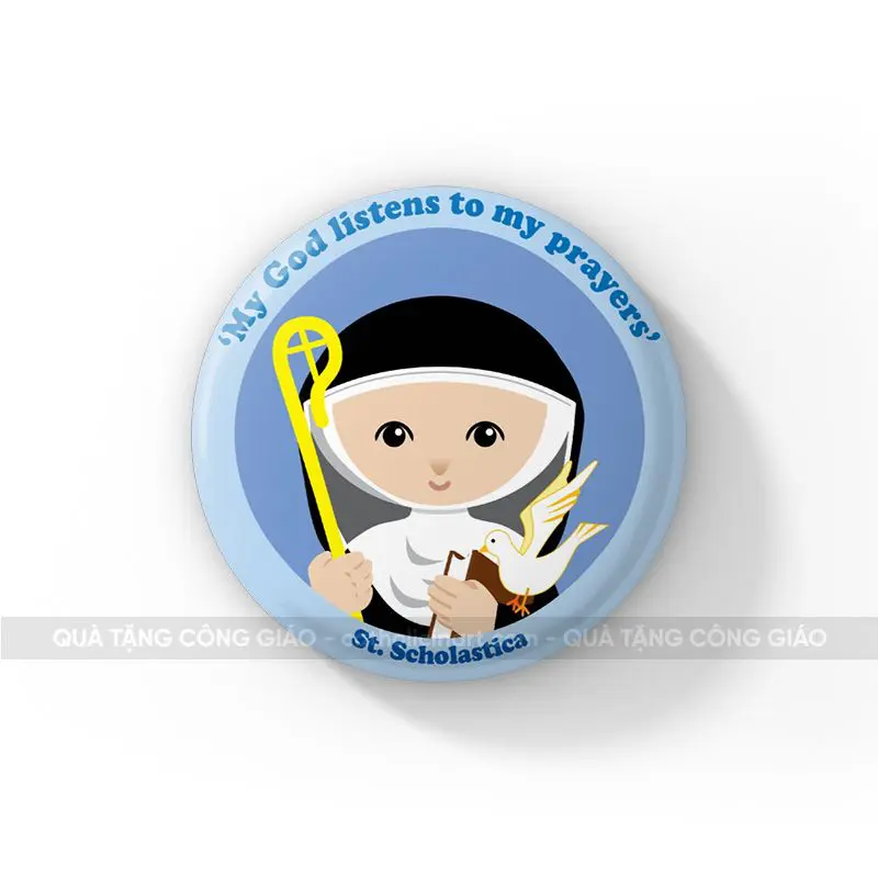 Huy hiệu Thánh Scholastica - HH00161