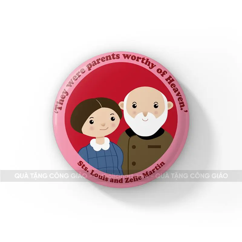 Huy hiệu Thánh Louis và Zélie Martin - HH00179