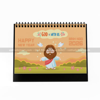 Lịch để bàn 18x21cm - Chúa Giêsu chibi dễ thương 2026