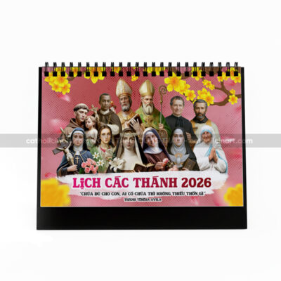 Lịch để bàn 18x21cm - Các thánh 2026
