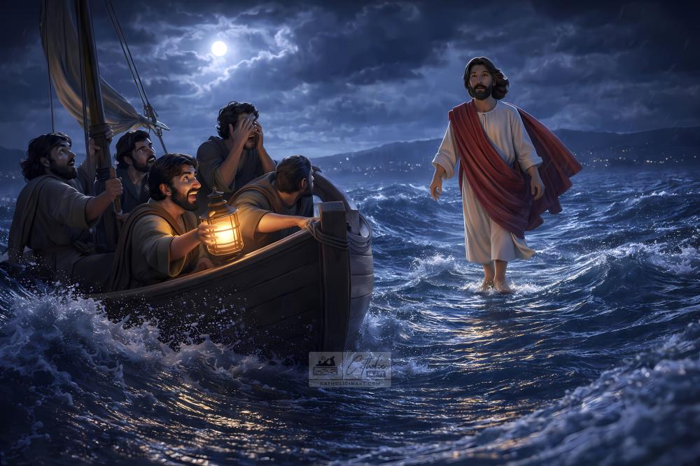 Đức Giê-su Đi Trên Mặt Biển