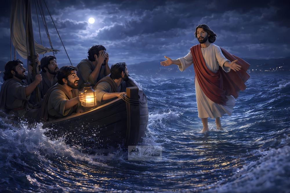 Đức Giê-su Đi Trên Mặt Biển