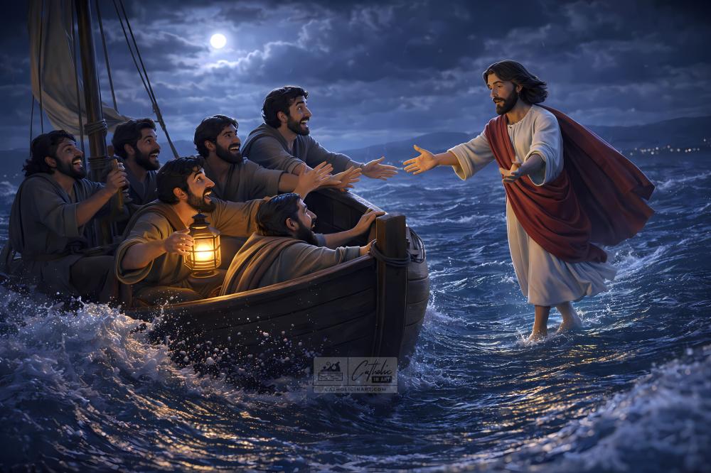 Đức Giê-su Đi Trên Mặt Biển